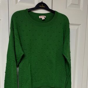 Brooks Brothers Green Crew Neck Sweater
